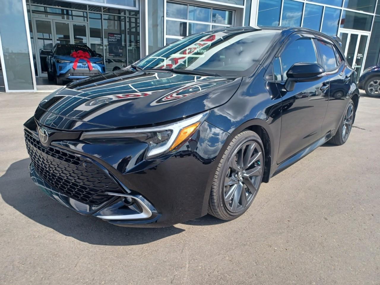 Black 2023 Toyota Corolla Hatchback Continuously Variable Transmission