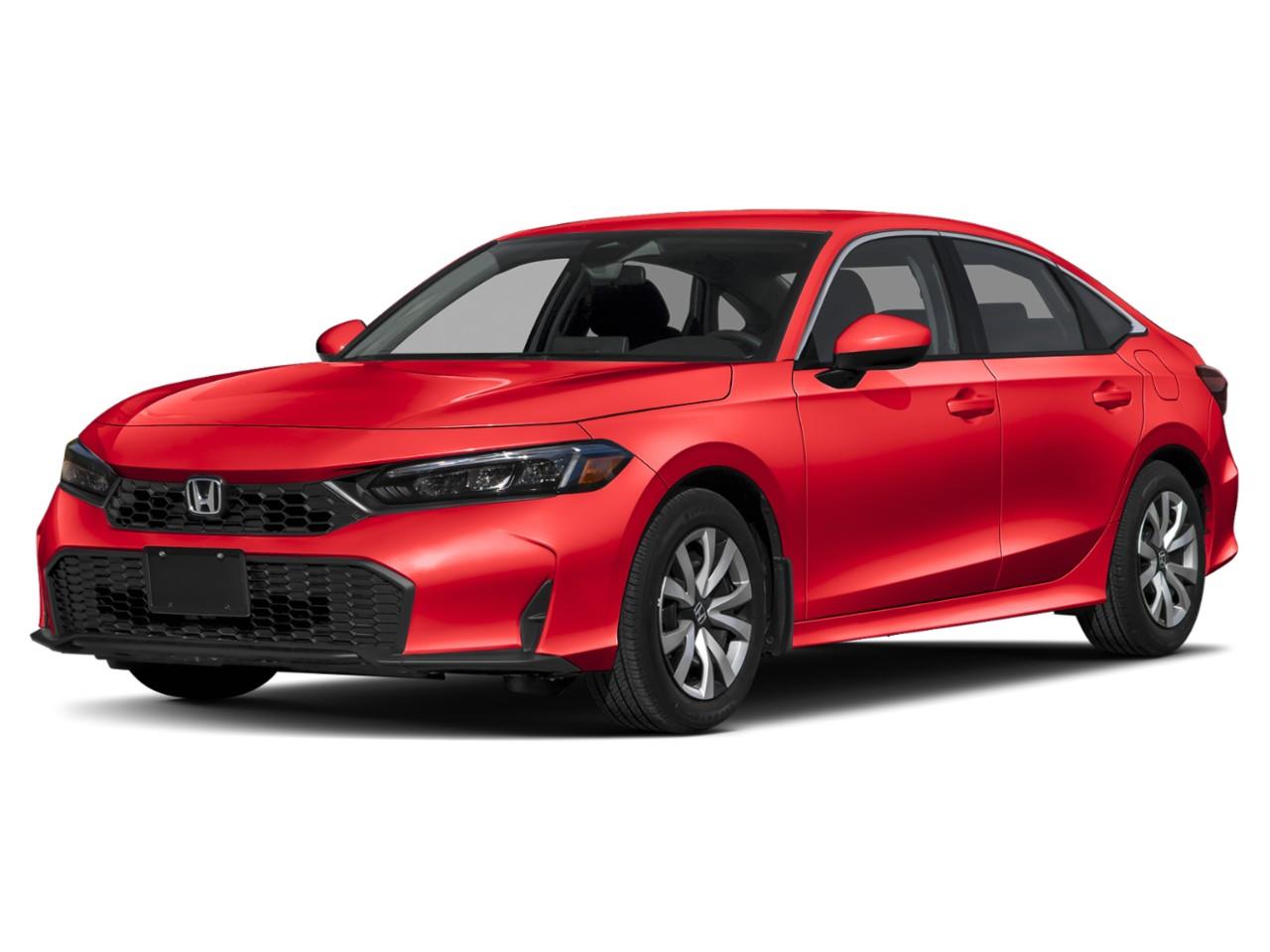 Red 2026 Honda Civic Sedan Front-Wheel Drive Continuously Variable Transmission