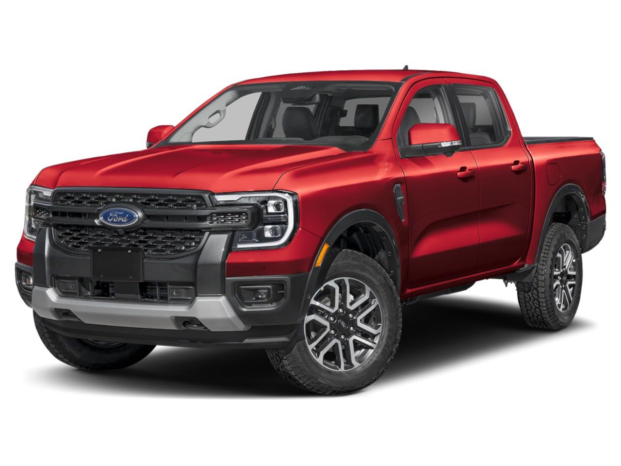 Red 2025 Ford Ranger Pickup Truck Four-Wheel Drive Automatic