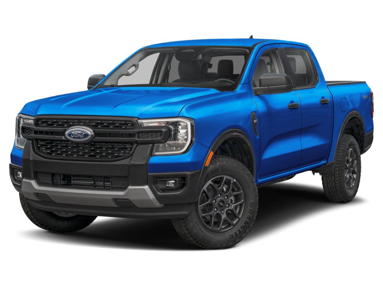 Blue 2026 Ford Ranger Pickup Truck Four-Wheel Drive Automatic