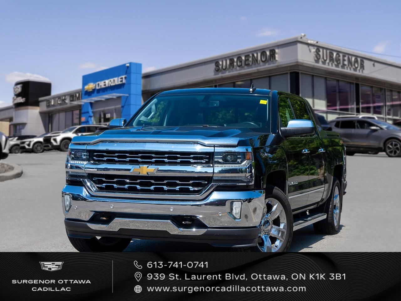 Black 2017 Chevrolet Silverado 1500 Pickup Truck Four-Wheel Drive 6-Speed Automatic