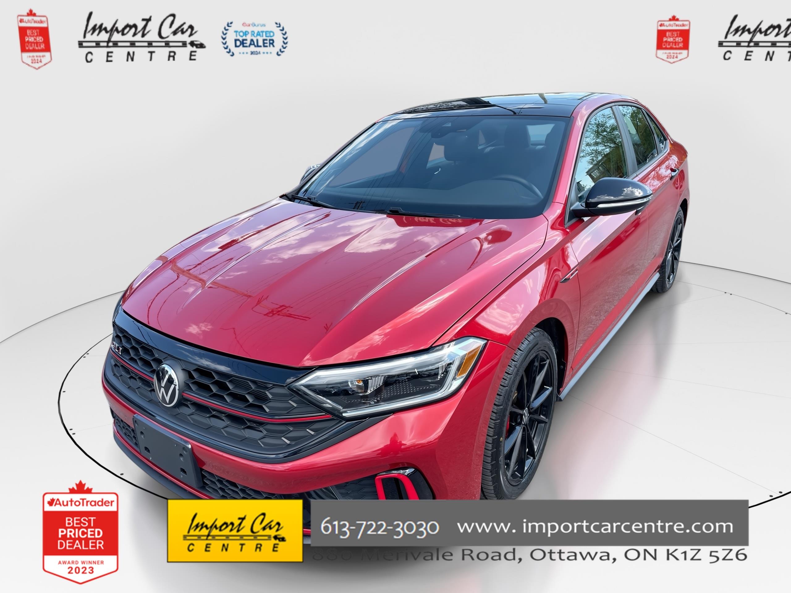 Red 2024 Volkswagen Jetta GLI Sedan Front-Wheel Drive 7-Speed Automatic