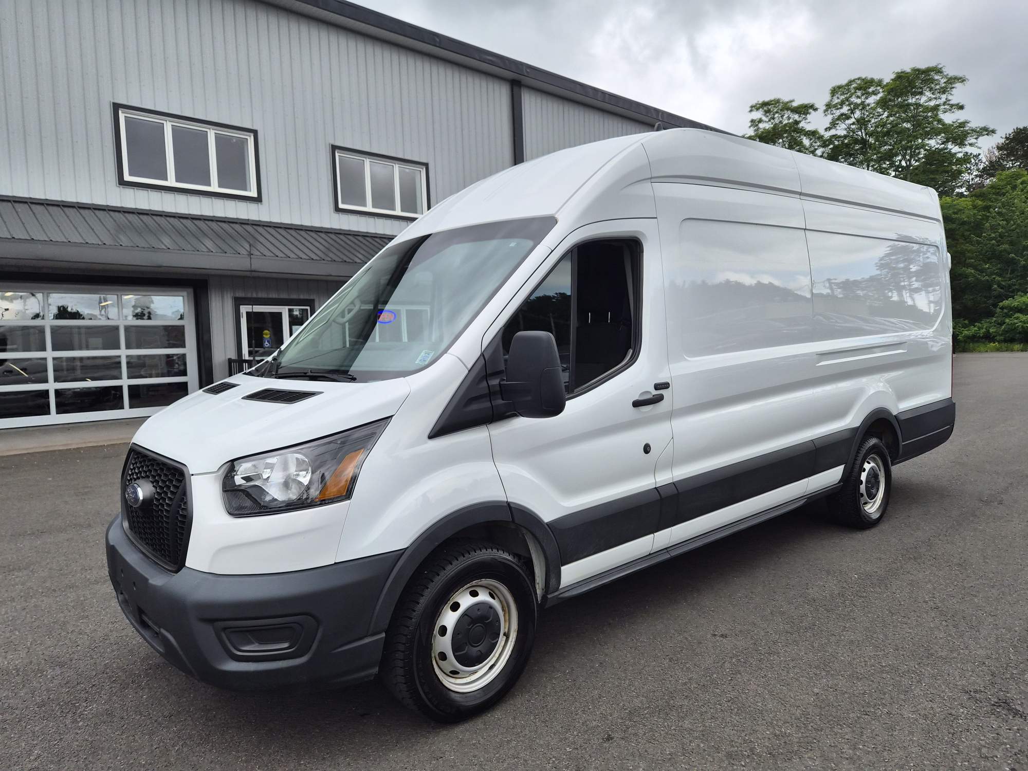 White 2021 Ford Transit Cargo Van Rear-Wheel Drive Automatic