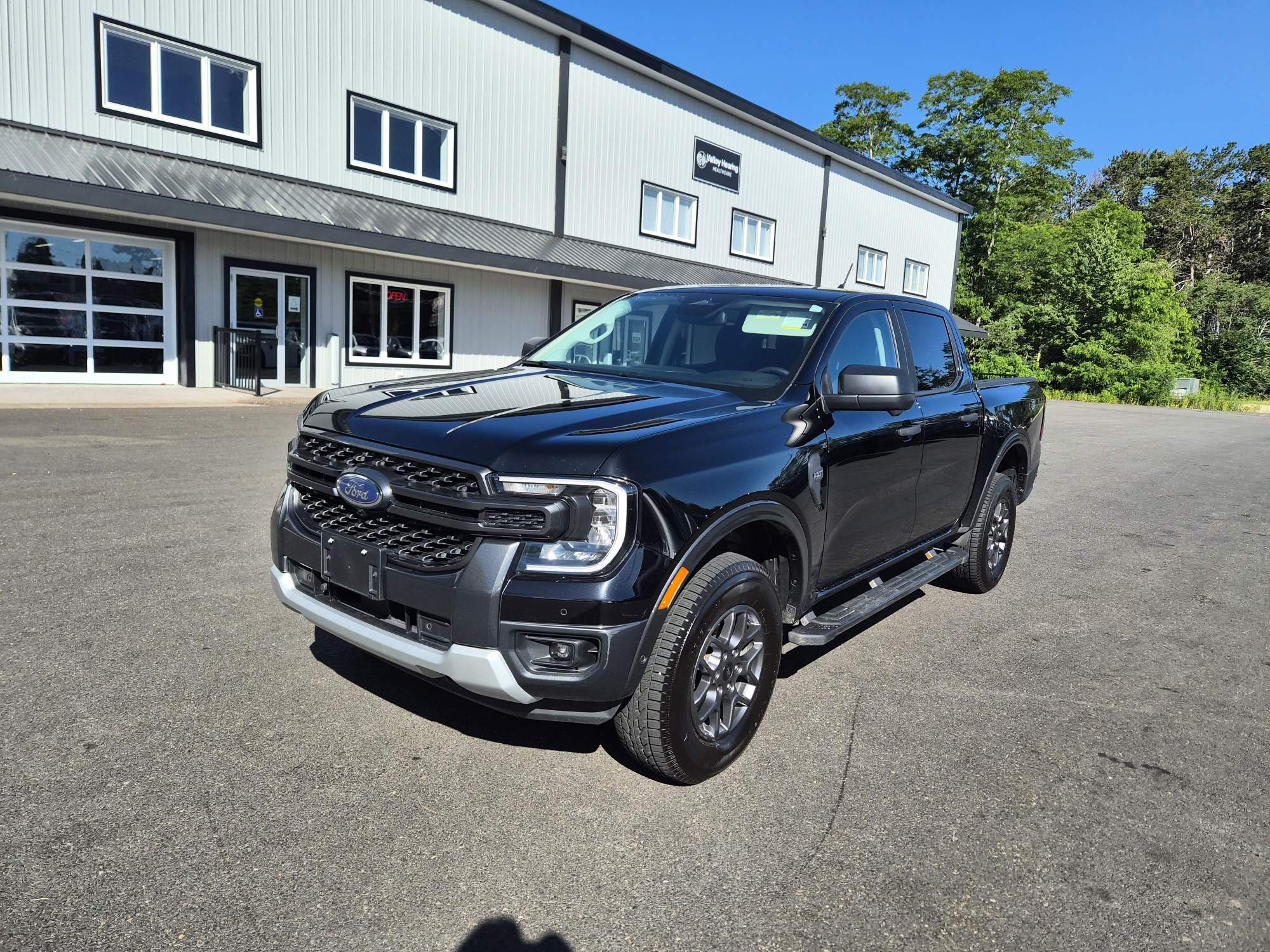 Black 2024 Ford Ranger Pickup Truck Four-Wheel Drive Automatic