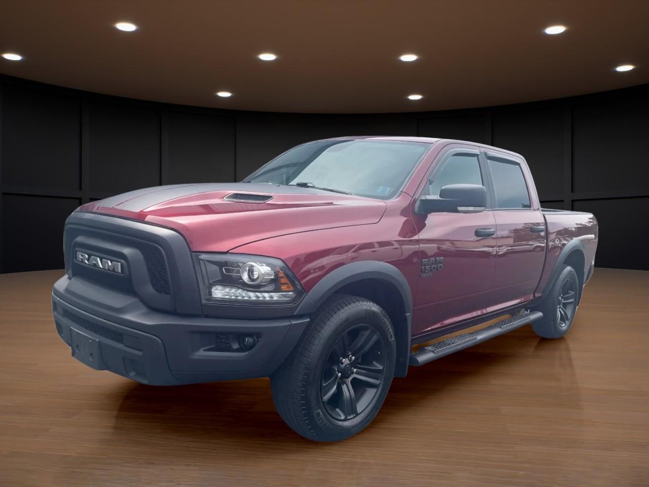 Red (Burgundy) 2021 RAM 1500 Pickup Truck Four-Wheel Drive 8-Speed Automatic