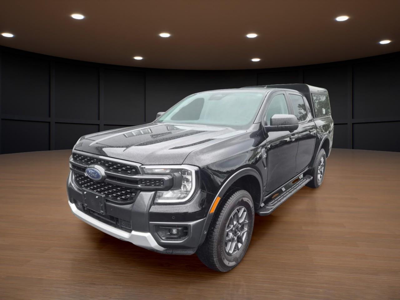 Black 2024 Ford Ranger Pickup Truck Four-Wheel Drive Automatic