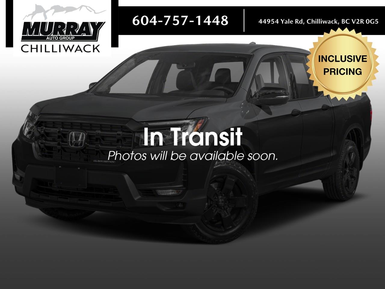 Black 2026 Honda Ridgeline Pickup Truck All-Wheel Drive 9-Speed Automatic