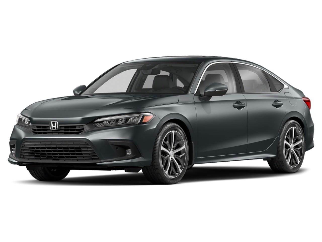 Gray 2022 Honda Civic Sedan Front-Wheel Drive Continuously Variable Transmission