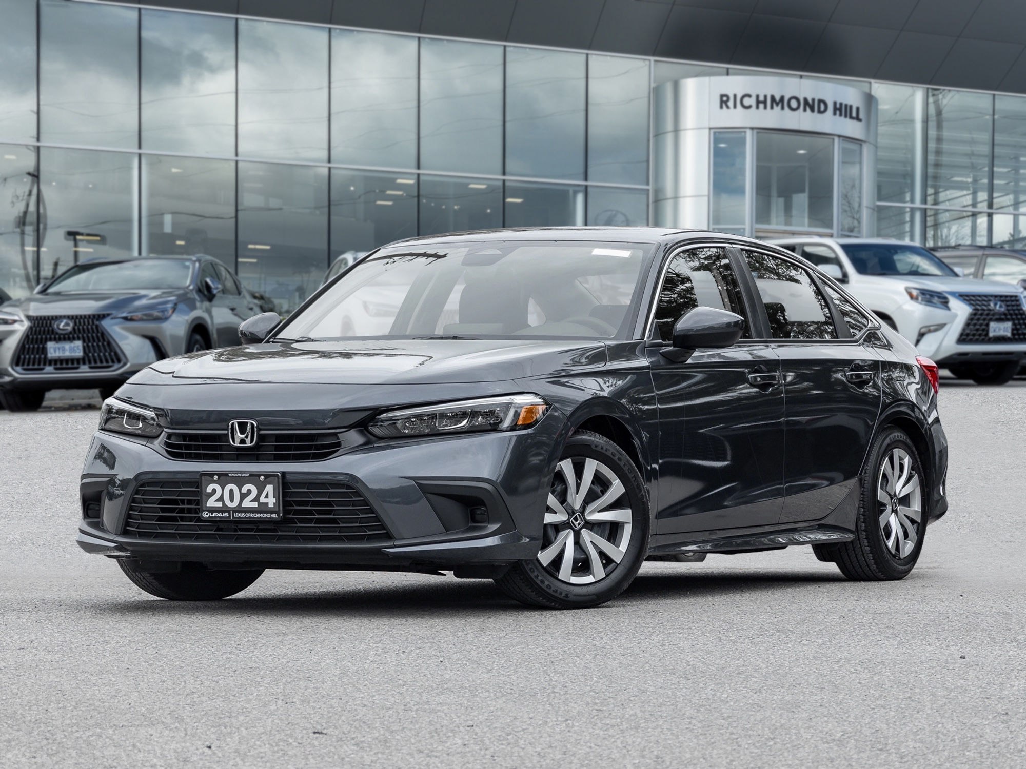 Gray 2024 Honda Civic Sedan Continuously Variable Transmission