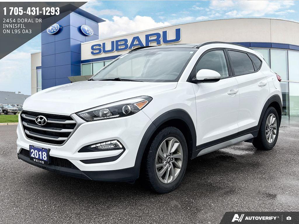 White 2018 Hyundai Tucson SUV / Crossover All-Wheel Drive 6-Speed Automatic