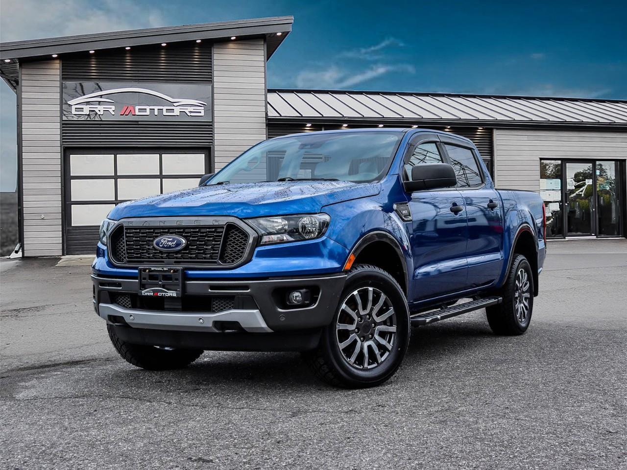 Blue 2019 Ford Ranger Pickup Truck Four-Wheel Drive Automatic
