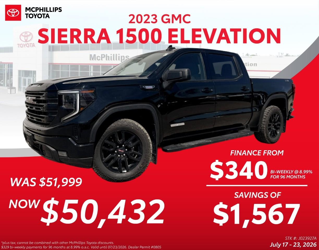 Black 2023 GMC Sierra 1500 Pickup Truck Four-Wheel Drive 8-Speed Automatic