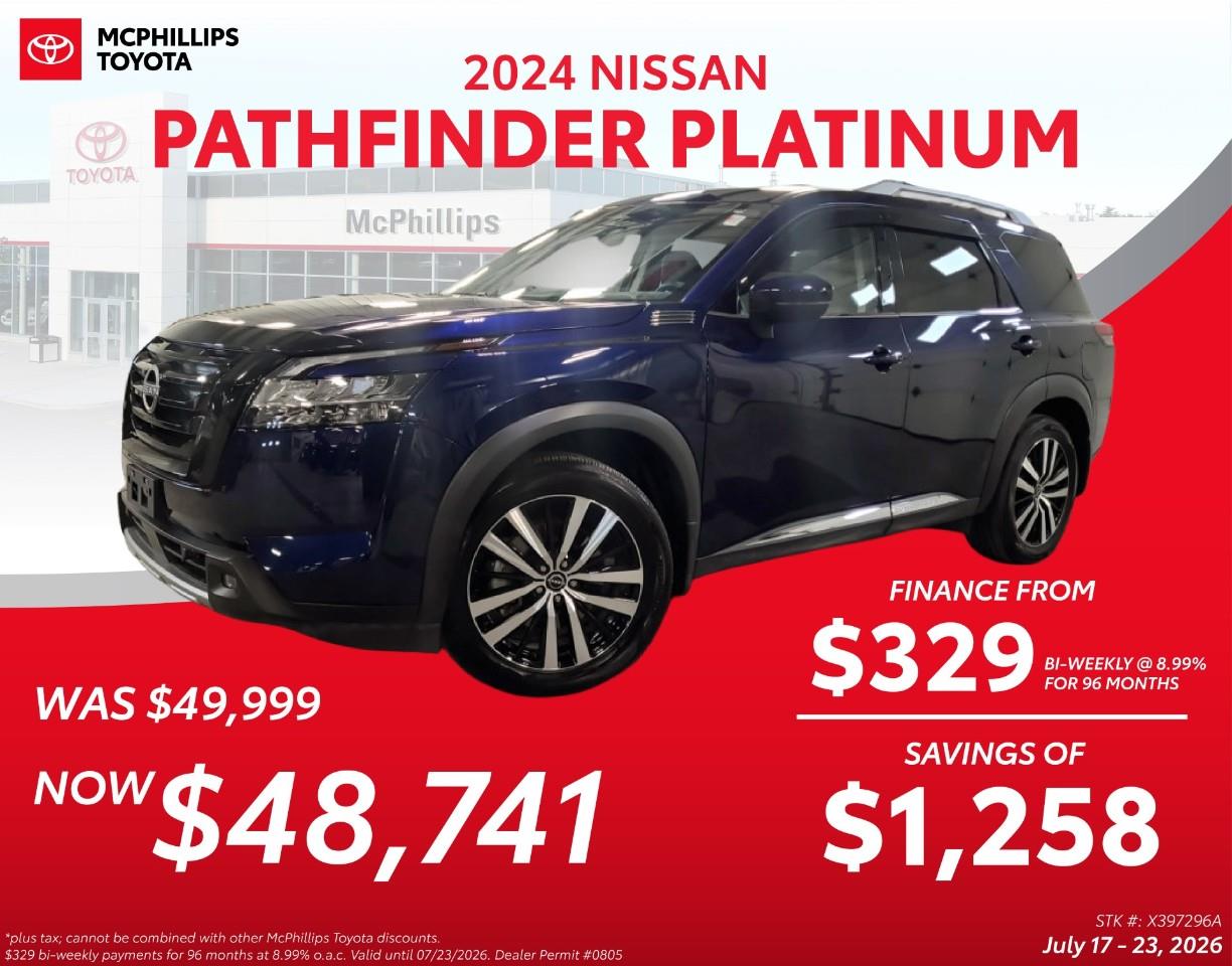 Blue 2024 Nissan Pathfinder SUV / Crossover All-Wheel Drive 9-Speed Automatic