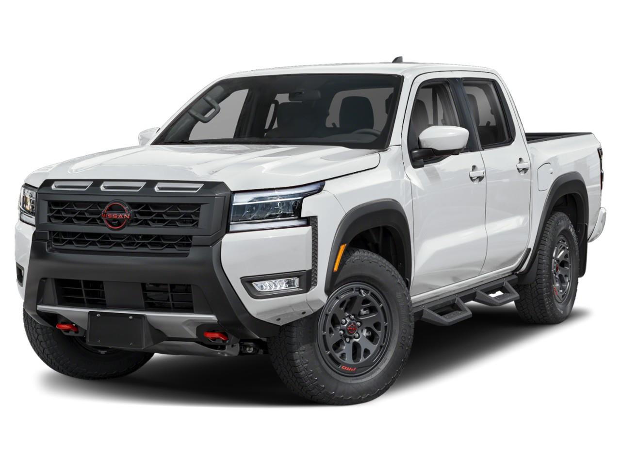 White 2026 Nissan Frontier Pickup Truck Four-Wheel Drive 9-Speed Automatic