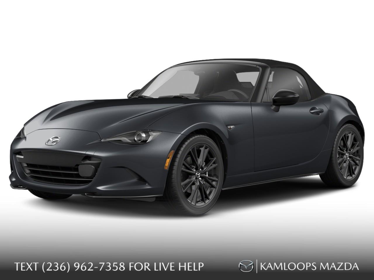 Black 2026 Mazda MX-5 Convertible 6-Speed Manual