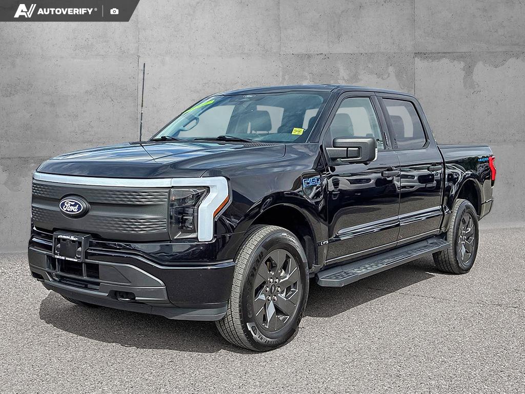 Black 2024 Ford F-150 Lightning Pickup Truck All-Wheel Drive 1-Speed Automatic