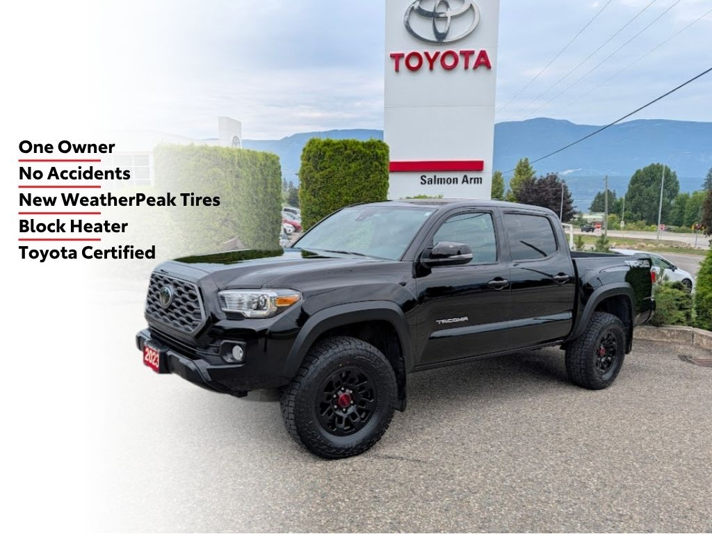 Black 2023 Toyota Tacoma Pickup Truck Four-Wheel Drive 6-Speed Automatic