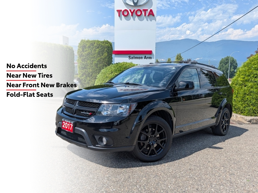 Black 2017 Dodge Journey SUV / Crossover All-Wheel Drive 6-Speed Automatic