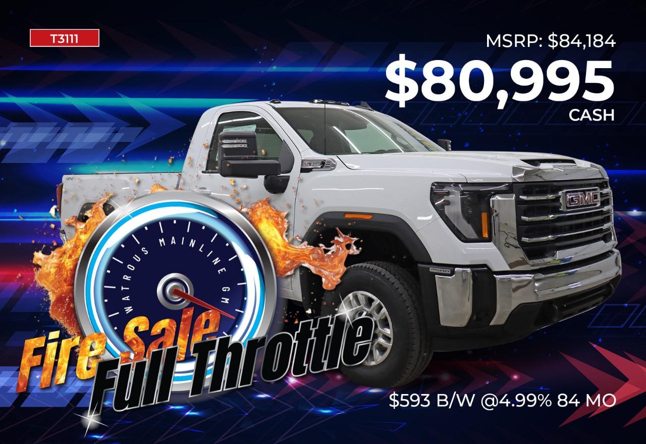 White 2026 GMC Sierra 2500HD Pickup Truck Four-Wheel Drive Automatic