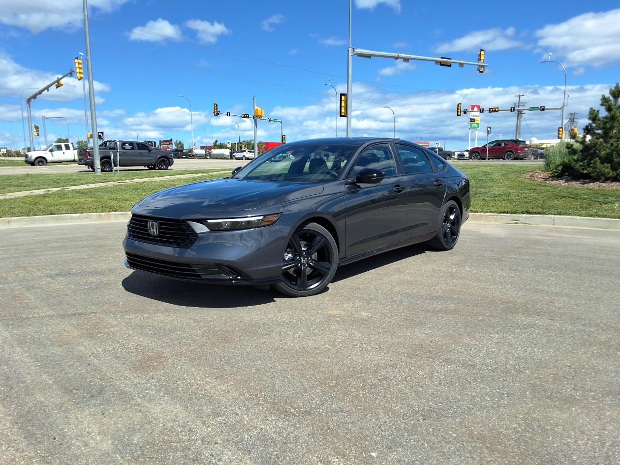 Gray 2026 Honda Accord Hybrid Sedan Front-Wheel Drive Continuously Variable Transmission