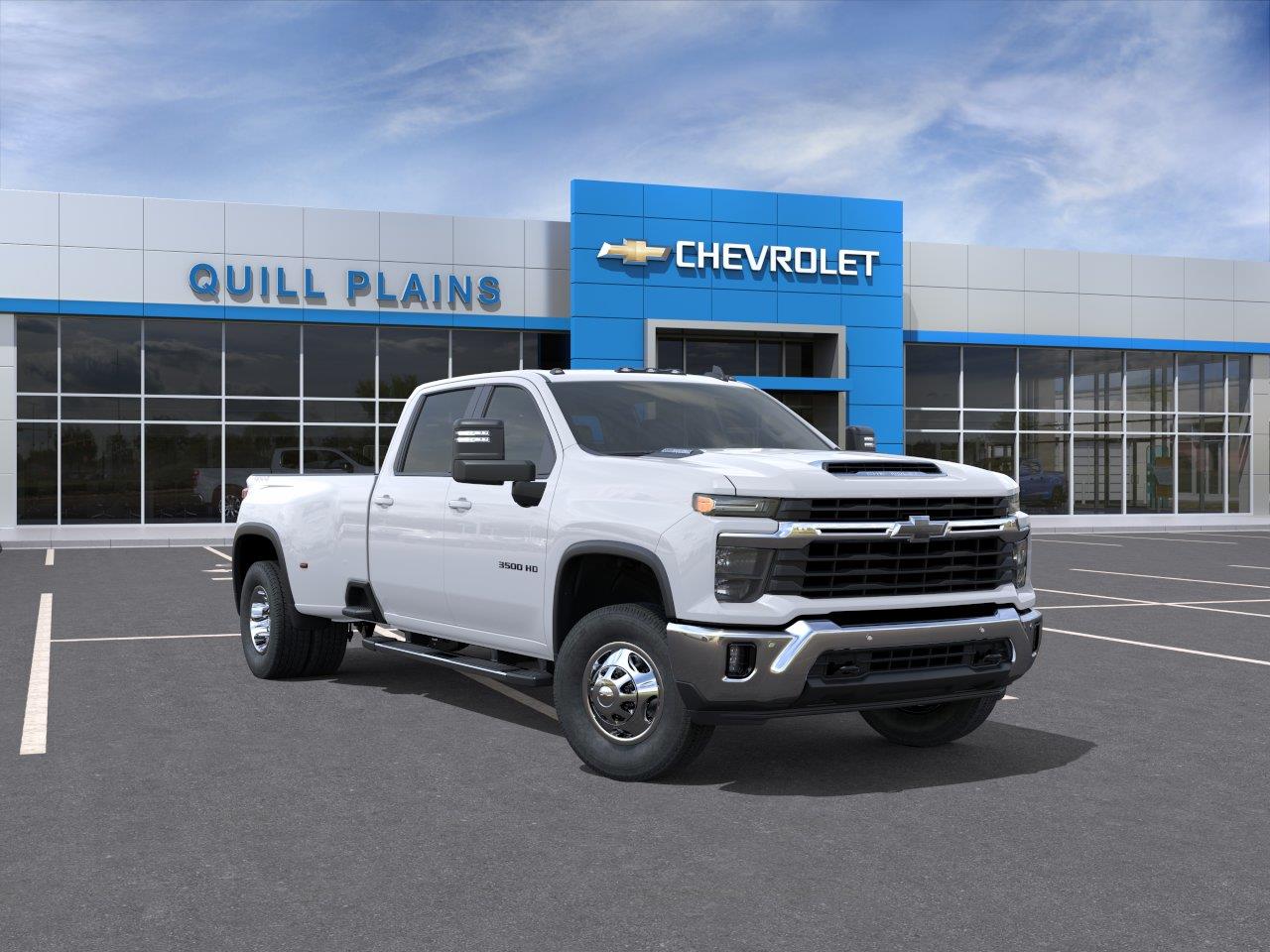 White 2026 Chevrolet Silverado 3500HD Pickup Truck Four-Wheel Drive Automatic