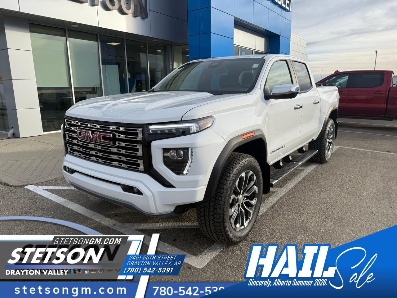 White 2026 GMC Canyon Pickup Truck Four-Wheel Drive 8-Speed Automatic