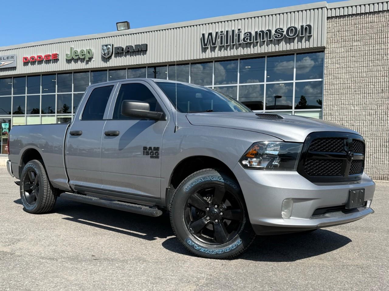 Silver 2021 RAM 1500 Pickup Truck Four-Wheel Drive 8-Speed Automatic