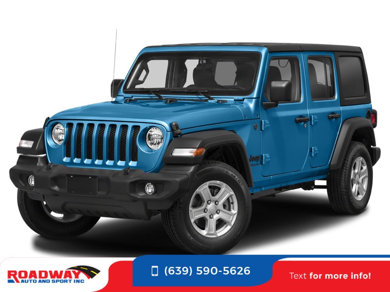 Blue 2023 Jeep Wrangler SUV / Crossover Four-Wheel Drive Automatic