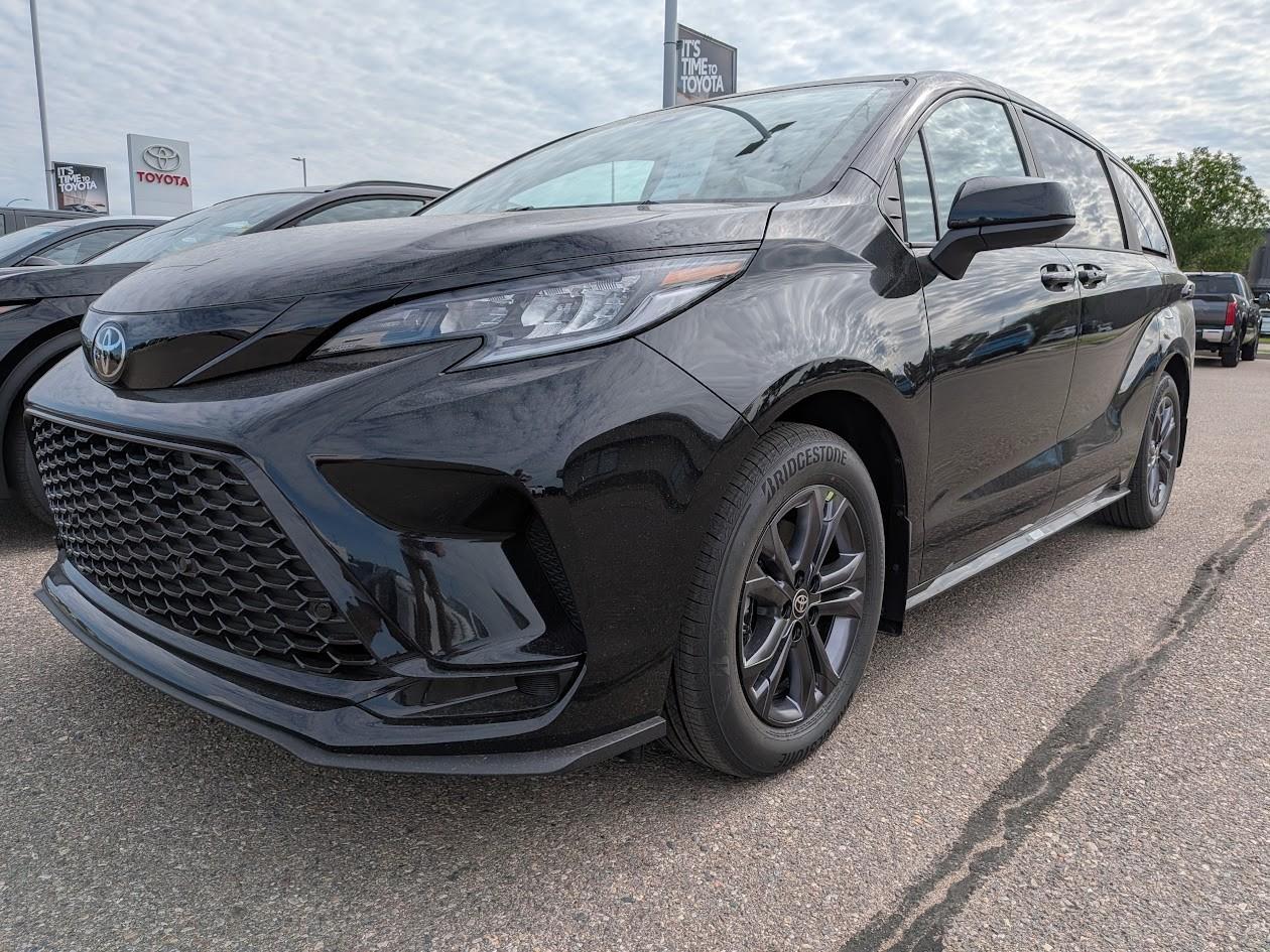 Black 2026 Toyota Sienna Minivan All-Wheel Drive Continuously Variable Transmission