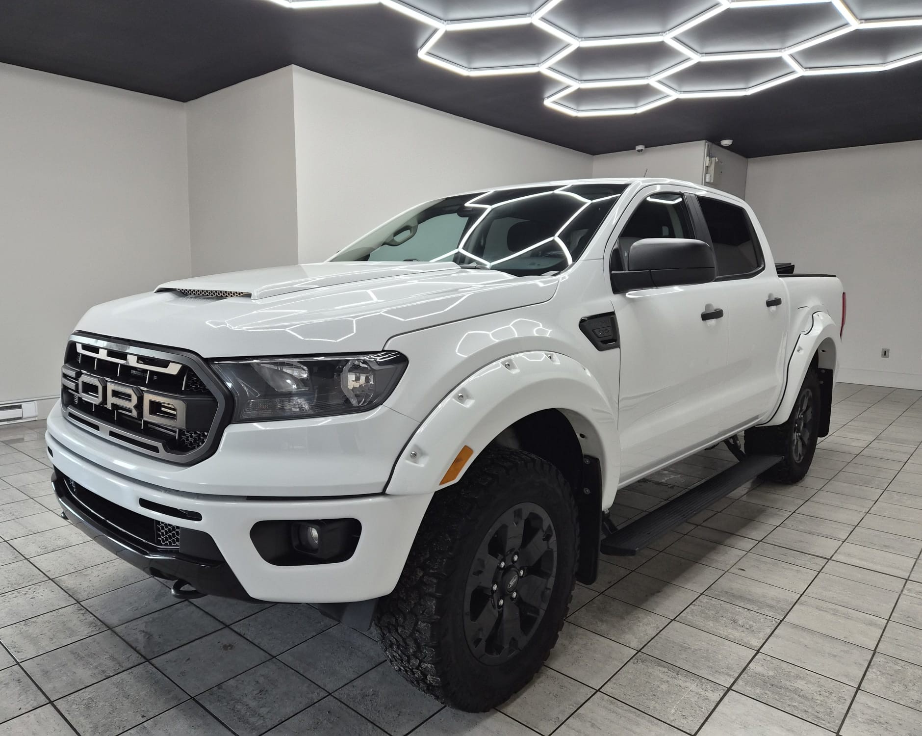 White 2022 Ford Ranger Pickup Truck Four-Wheel Drive Automatic