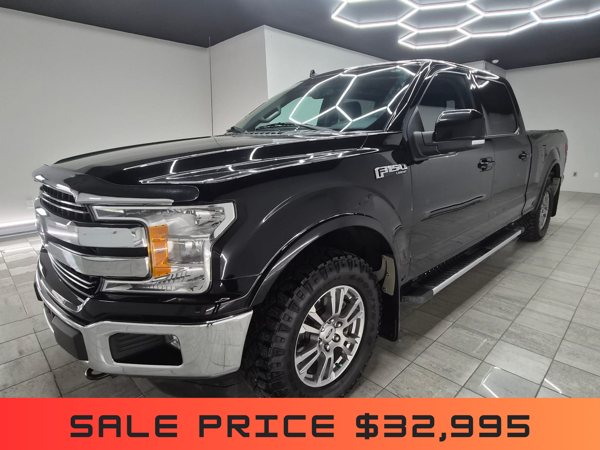 Black 2018 Ford F-150 Pickup Truck Four-Wheel Drive Automatic