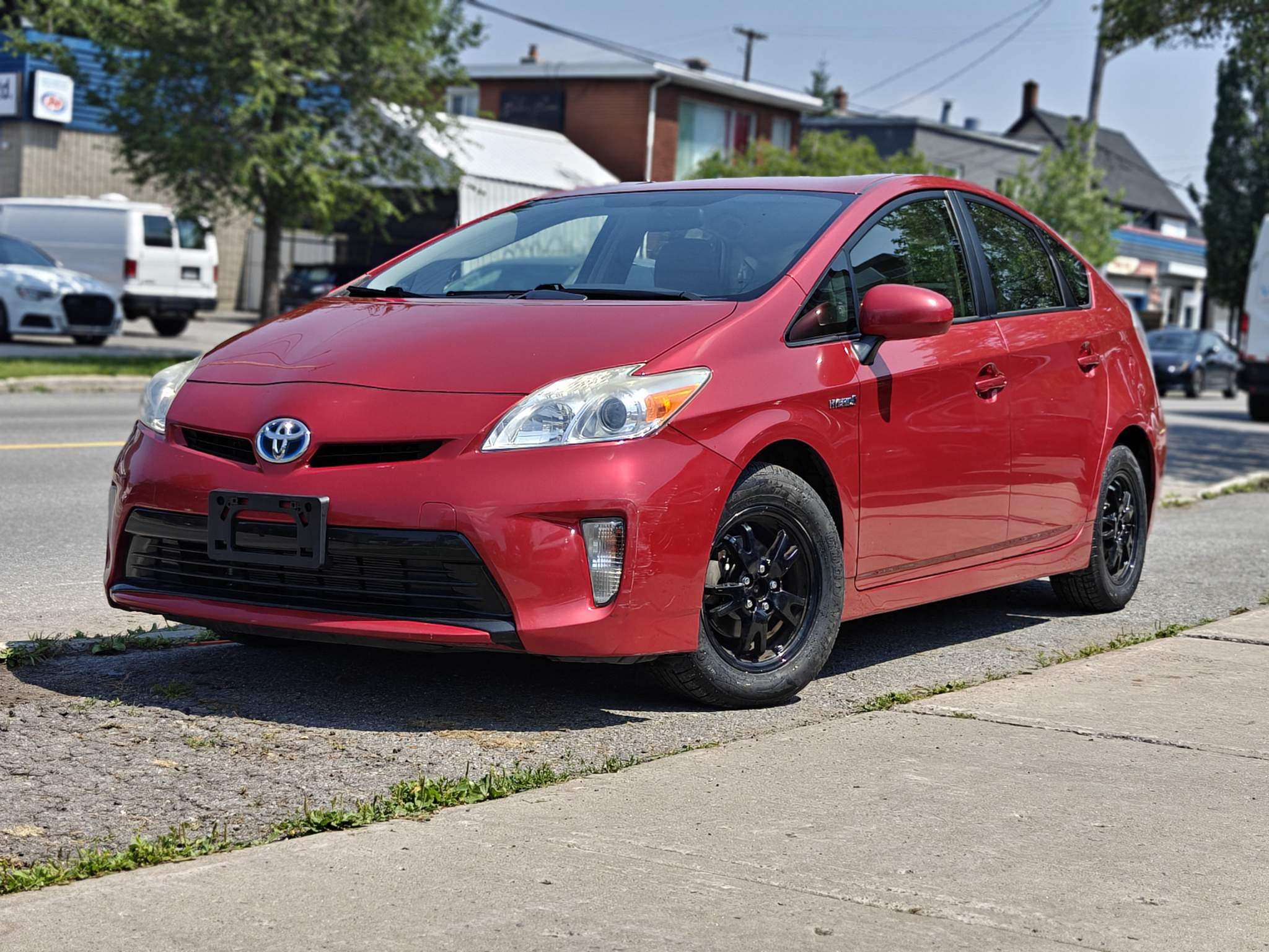 Red 2013 Toyota Prius Hatchback  Continuously Variable Transmission