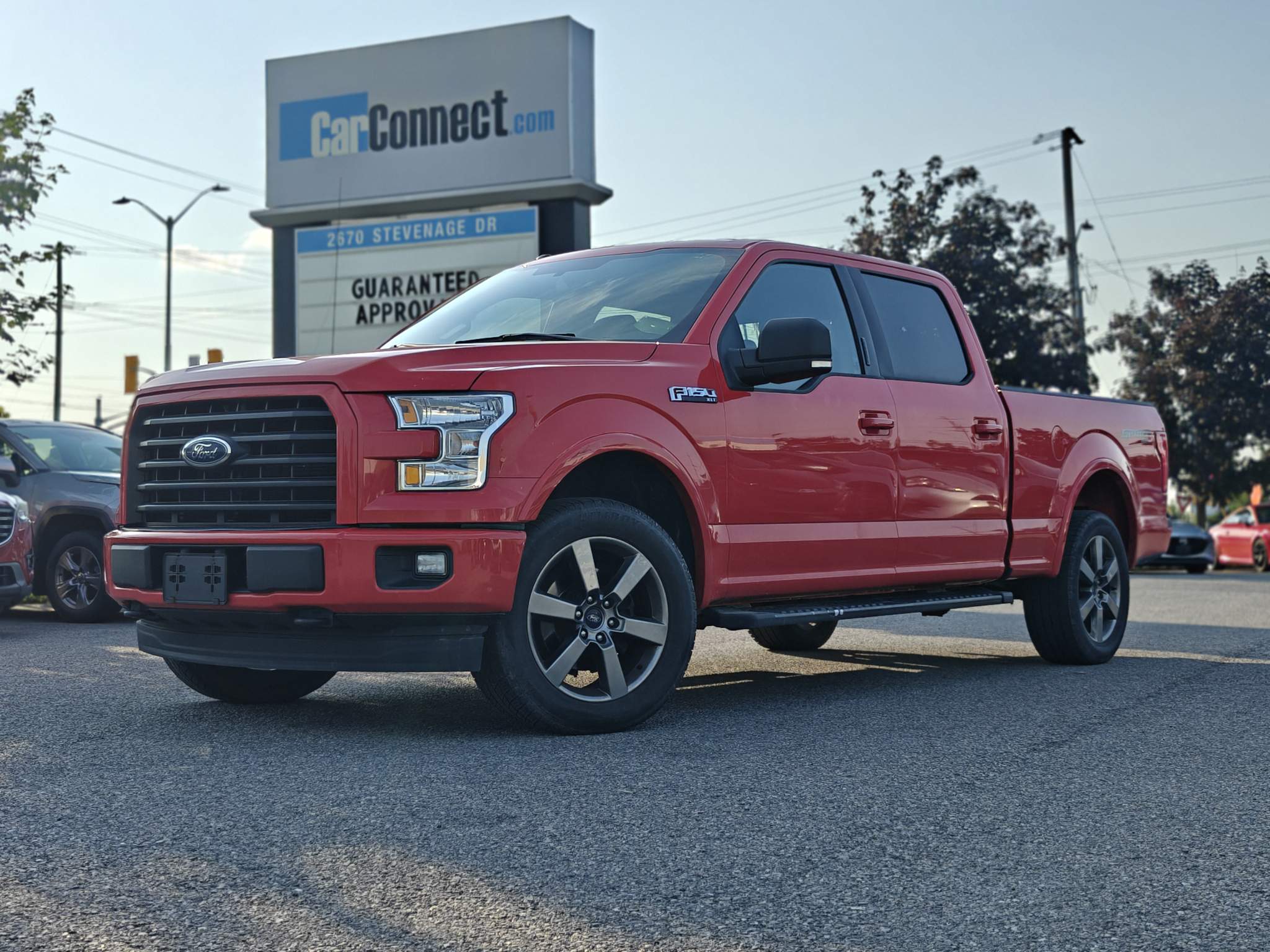 Red 2017 Ford F-150 Pickup Truck Four-Wheel Drive Automatic