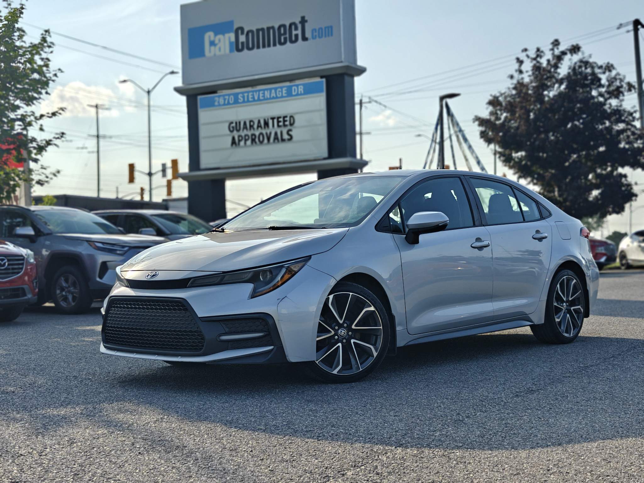 Silver 2020 Toyota Corolla Sedan Front-Wheel Drive Continuously Variable Transmission