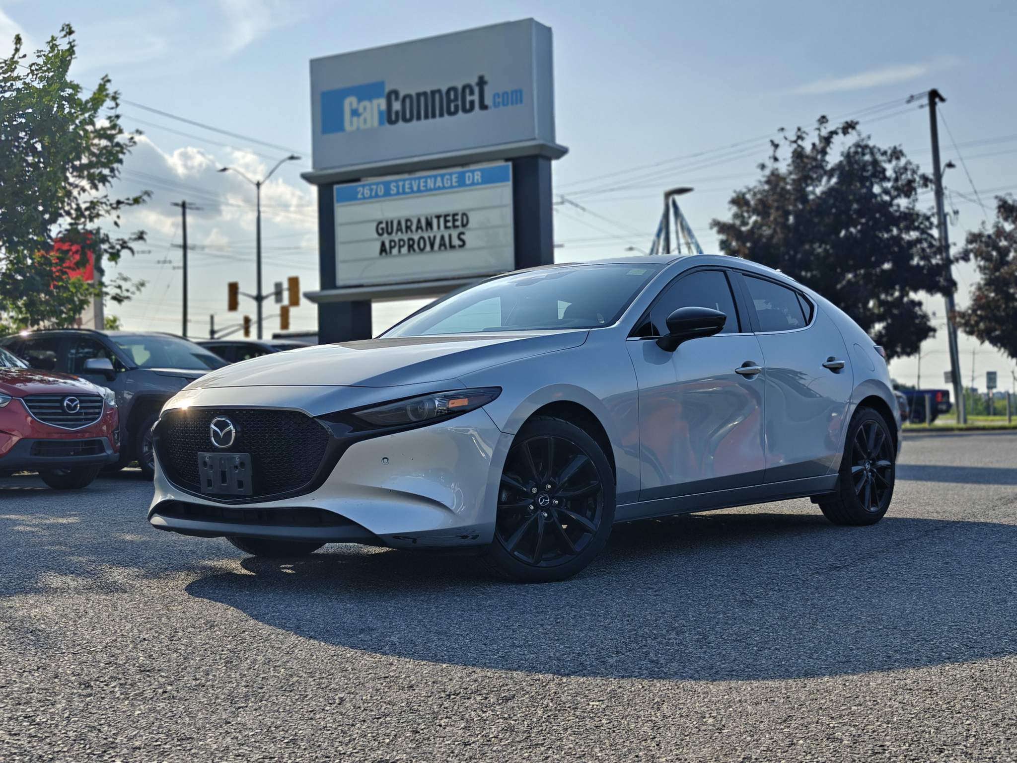 Silver 2023 Mazda MAZDA3 Sport Hatchback  6-Speed Automatic
