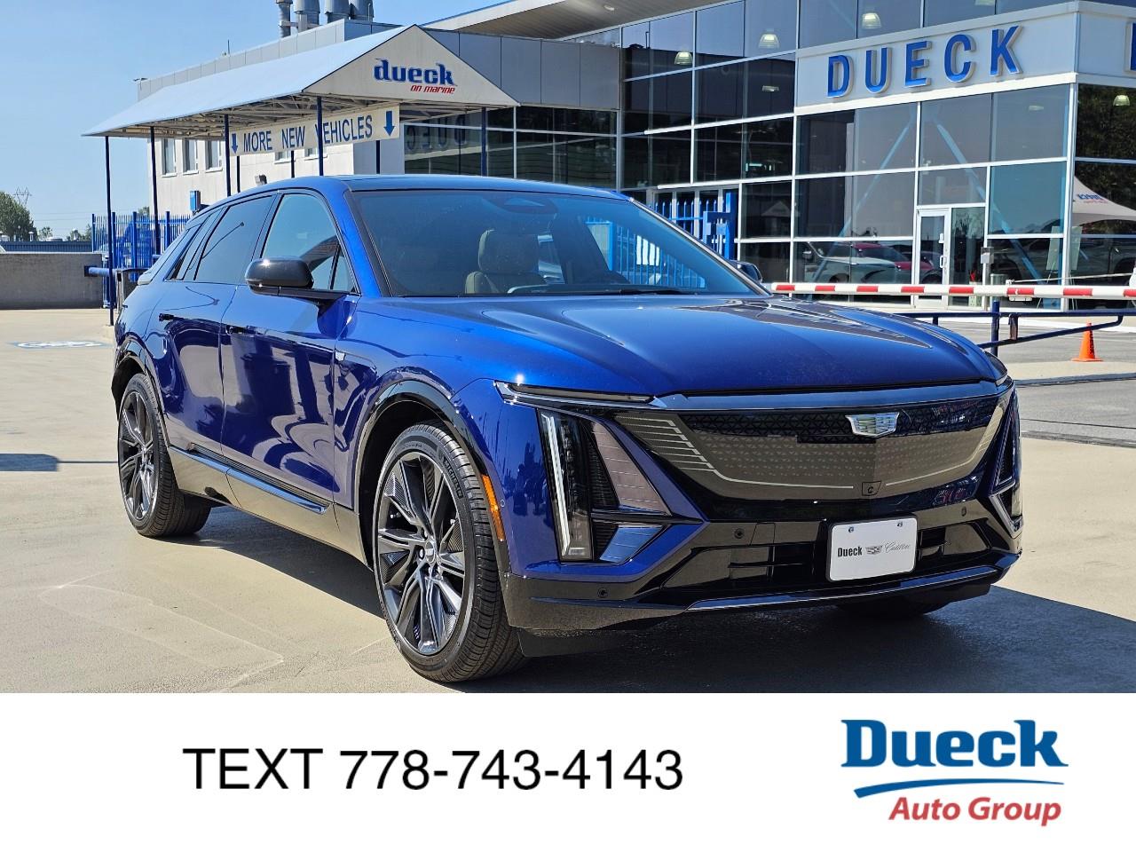 Blue 2024 Cadillac LYRIQ SUV / Crossover Rear-Wheel Drive 1-Speed Automatic