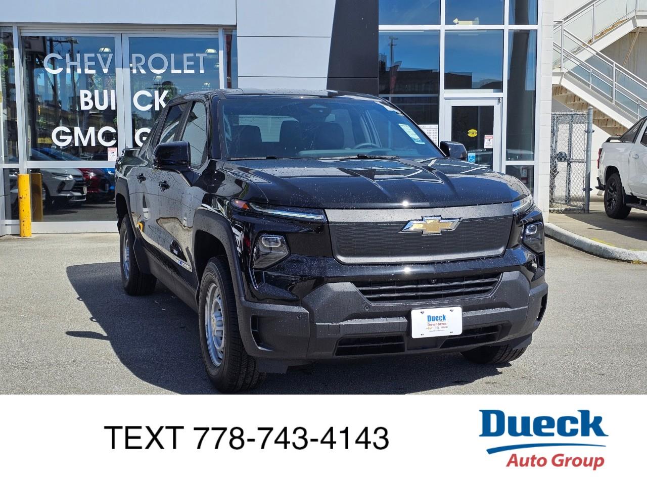 Black 2026 Chevrolet Silverado EV Pickup Truck All-Wheel Drive 1-Speed Automatic