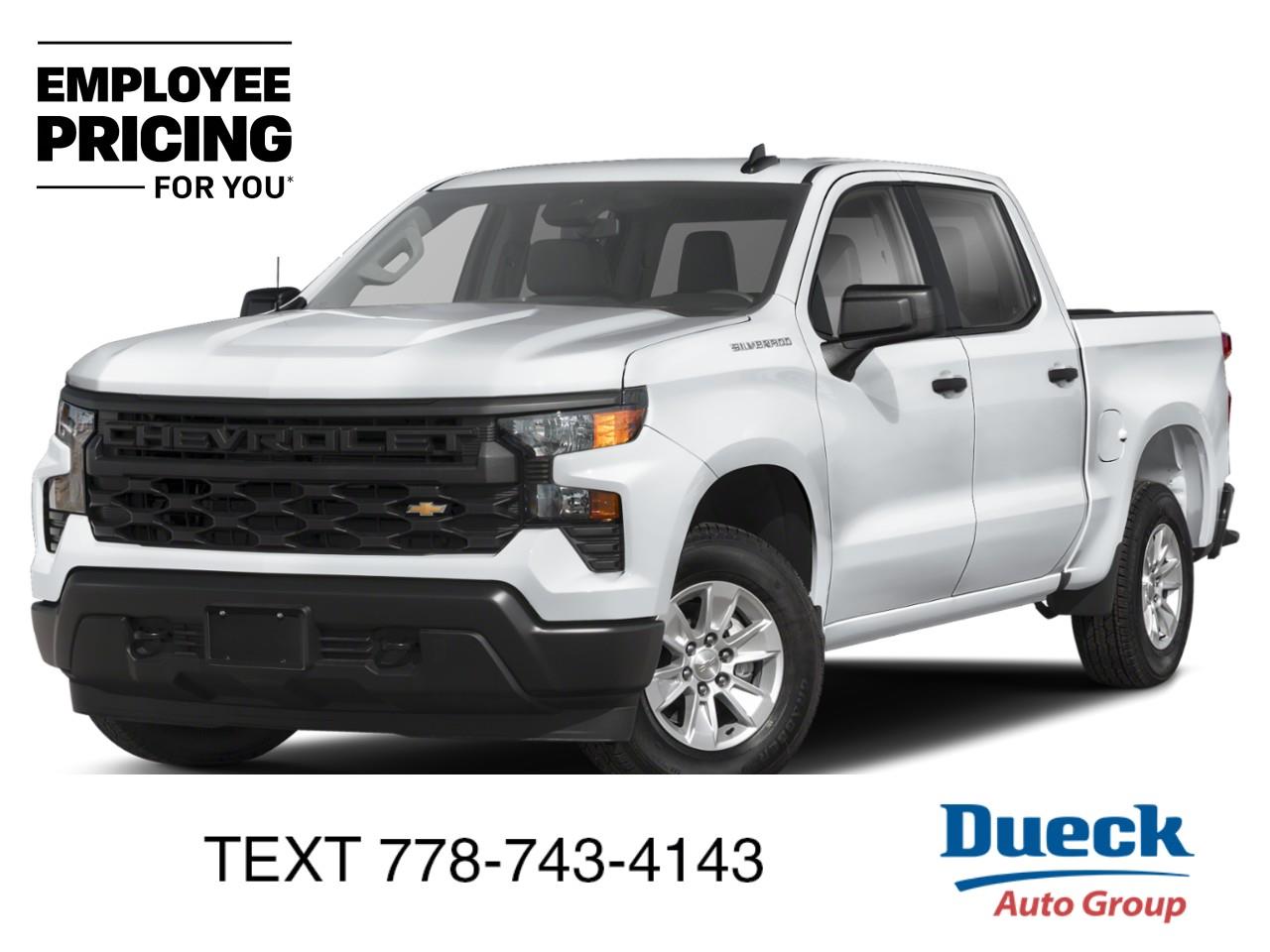 White 2026 Chevrolet Silverado 1500 Pickup Truck Four-Wheel Drive 8-Speed Automatic