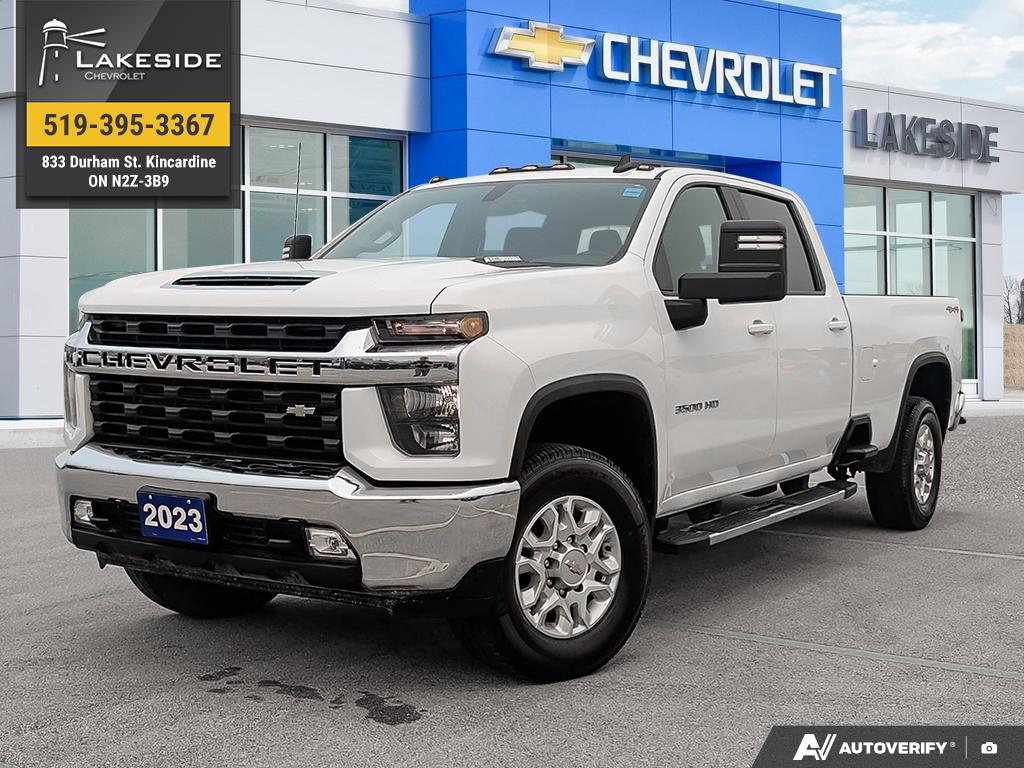 White 2023 Chevrolet Silverado 3500HD Pickup Truck Four-Wheel Drive Automatic