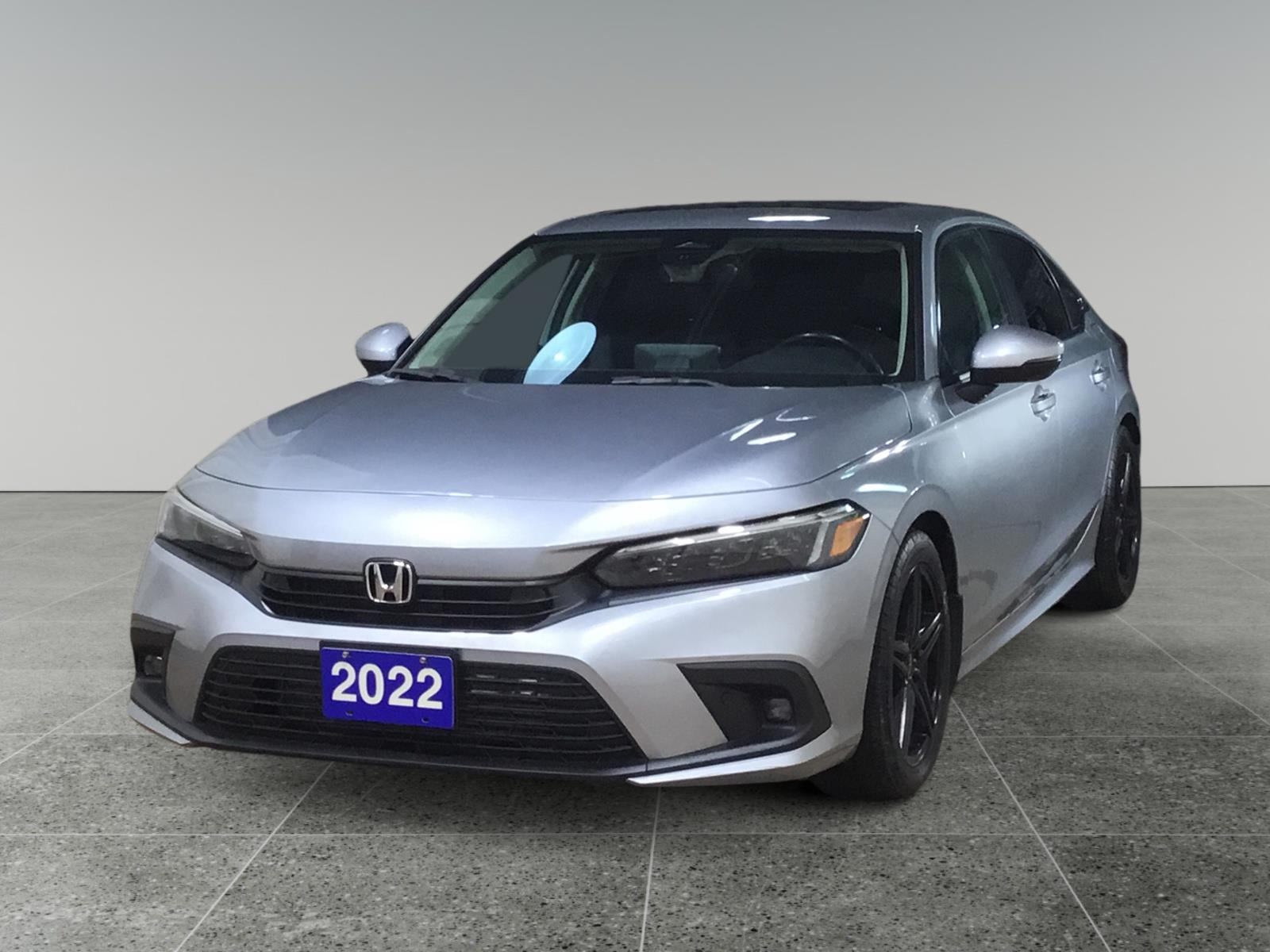 Silver 2022 Honda Civic Sedan Front-Wheel Drive Continuously Variable Transmission
