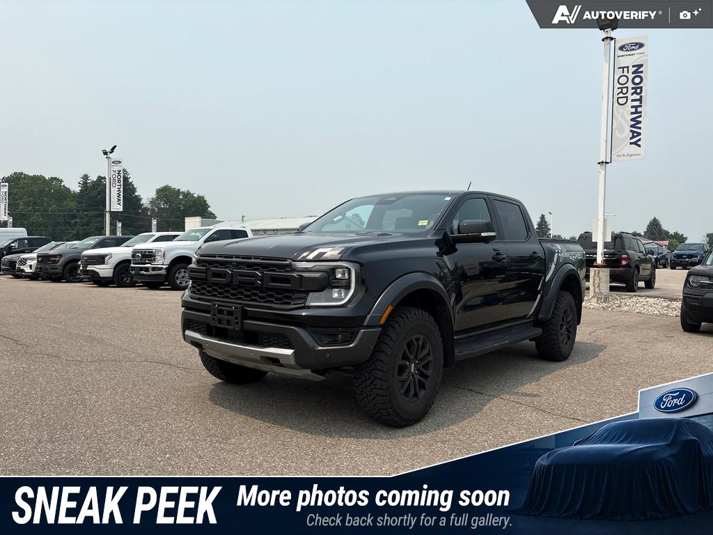 Black 2024 Ford Ranger Pickup Truck Four-Wheel Drive Automatic
