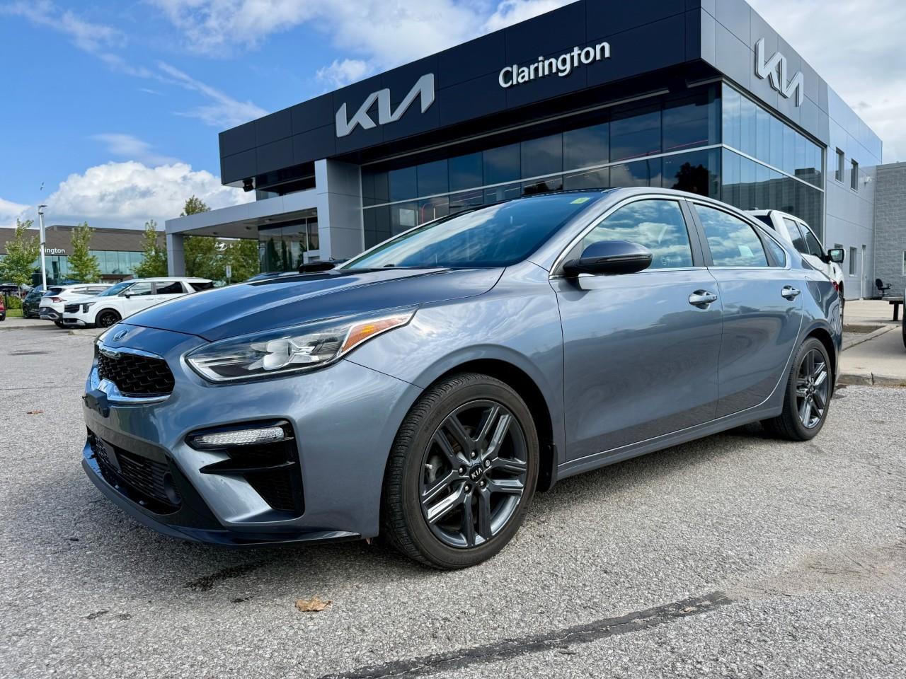 Blue 2021 Kia Forte Sedan Front-Wheel Drive Continuously Variable Transmission