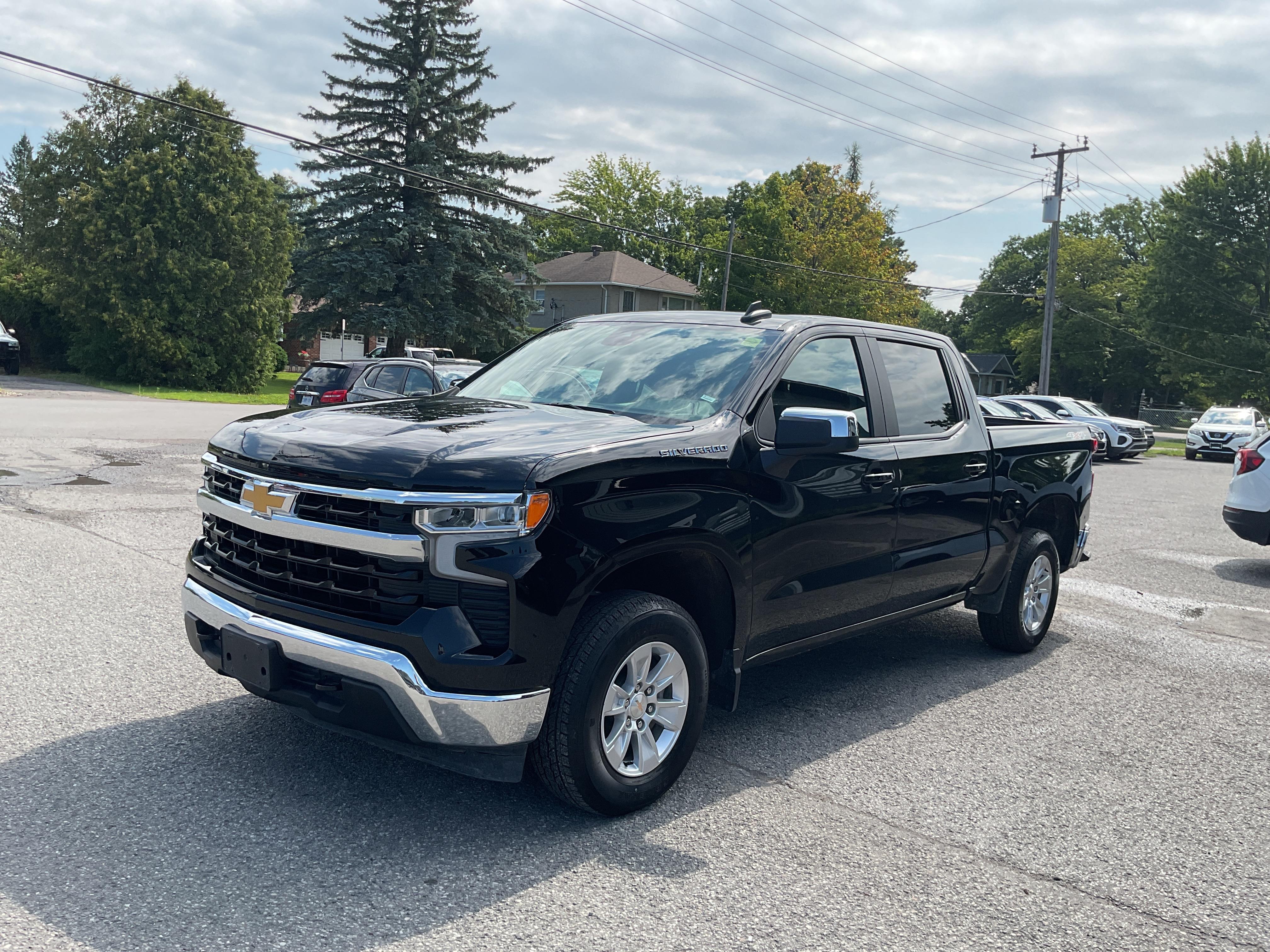 Black 2025 Chevrolet Silverado 1500 Pickup Truck Four-Wheel Drive Automatic