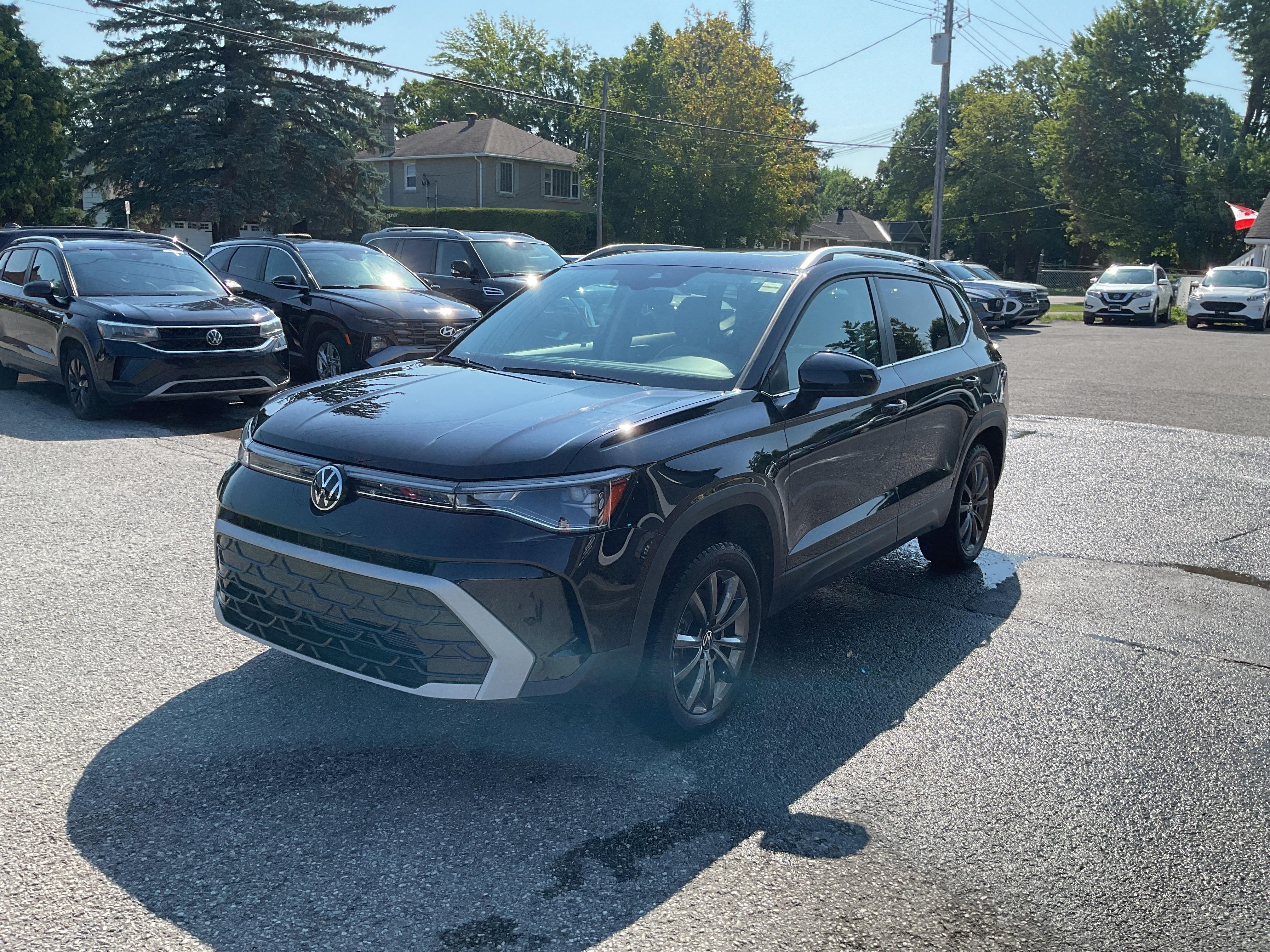 Black 2025 Volkswagen Taos SUV / Crossover 8-Speed Automatic