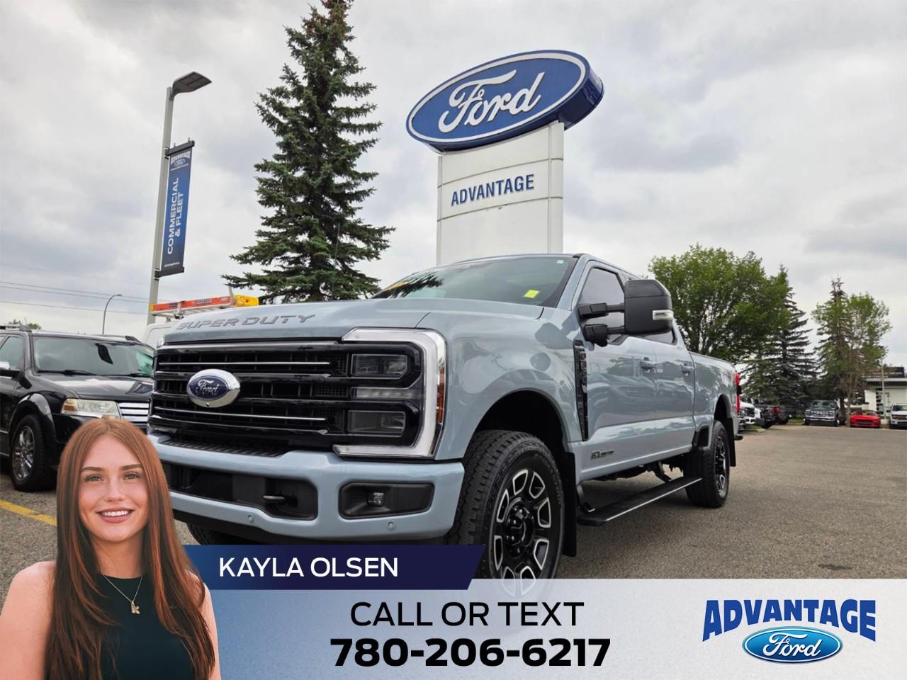 Gray 2025 Ford F-350 Super Duty Pickup Truck Four-Wheel Drive Automatic