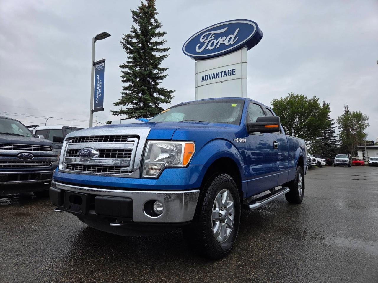 Blue 2014 Ford F-150 Pickup Truck Four-Wheel Drive 6-Speed Automatic