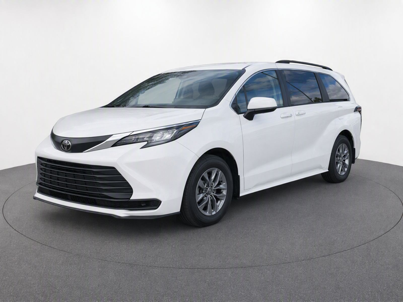 White 2026 Toyota Sienna Minivan All-Wheel Drive Continuously Variable Transmission