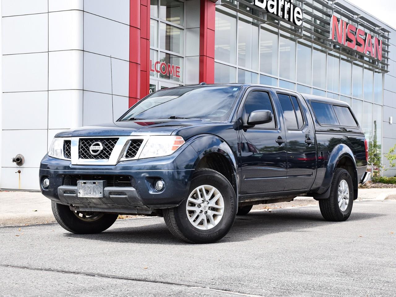 Blue 2018 Nissan Frontier Pickup Truck Four-Wheel Drive 5-Speed Automatic