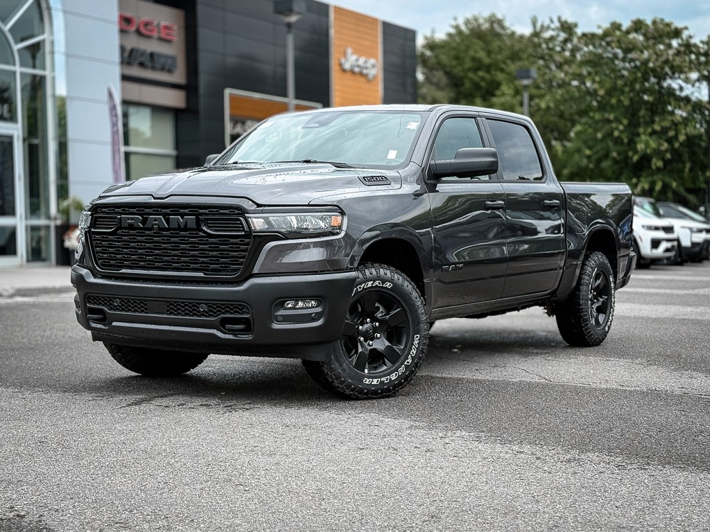 Gray (Dark Grey) 2026 RAM 1500 Pickup Truck Four-Wheel Drive 8-Speed Automatic
