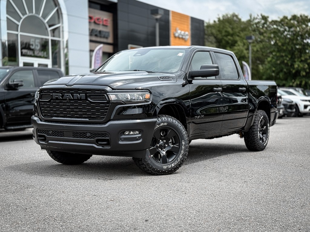 Black 2026 RAM 1500 Pickup Truck Four-Wheel Drive 8-Speed Automatic